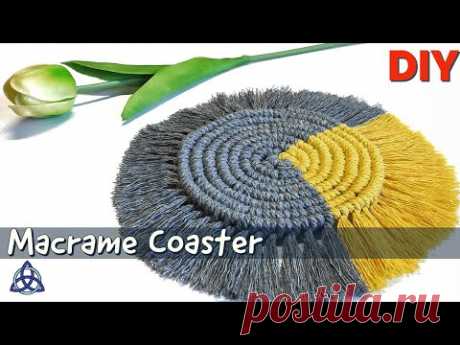 DIY Round Macrame Table Coaster | Table Decoration Ideas