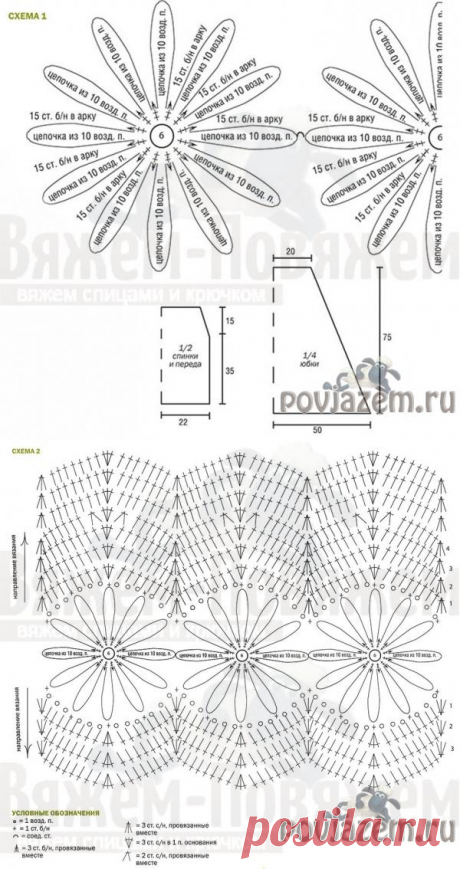 Женский костюм крючком