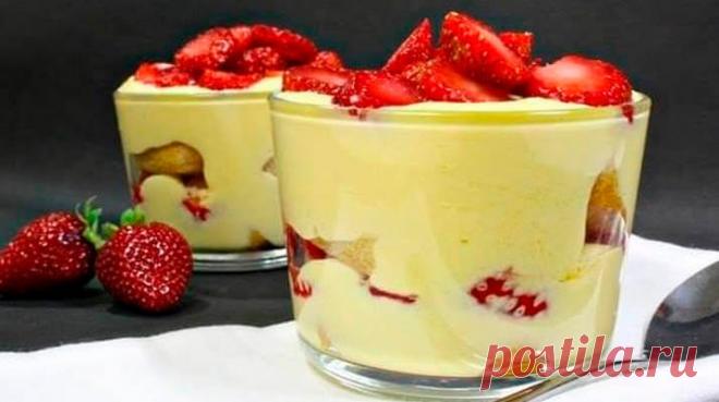 Клубничный тирамису – Вкусные рецепты для всей семьи