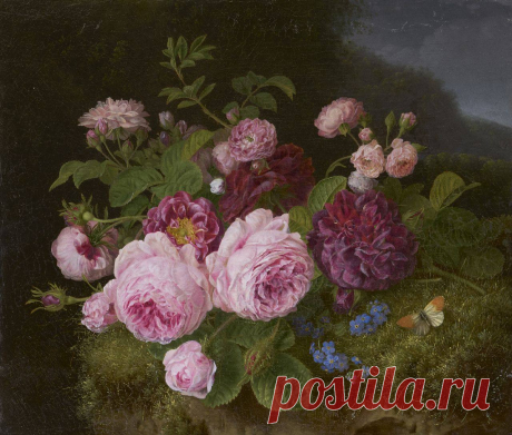 Henriëtte Geertruida Knip
1783-1842
Roses on a forest ground, oil on canvas