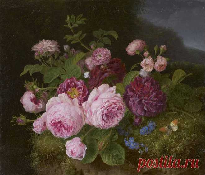 Henriëtte Geertruida Knip
1783-1842
Roses on a forest ground, oil on canvas