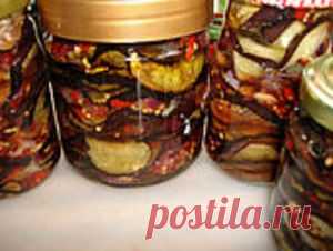 Пикантная заготовка на зиму:прянные баклажаны с мёдом.. Рецепт c фото, мы подскажем, как приготовить!