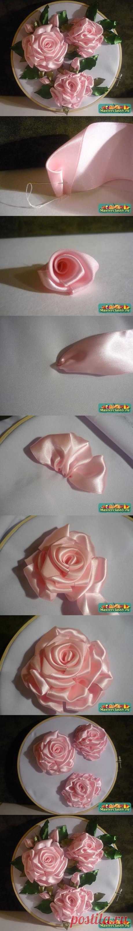 DIY Embroidery Ribbon Roses