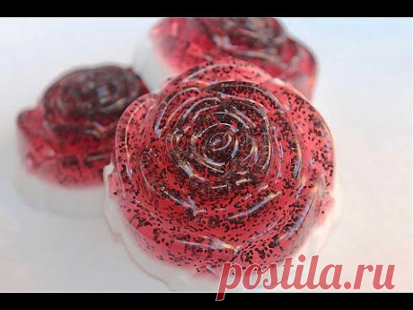 ▶ Мыловарение. Урок 2: Малиновая роза - YouTube