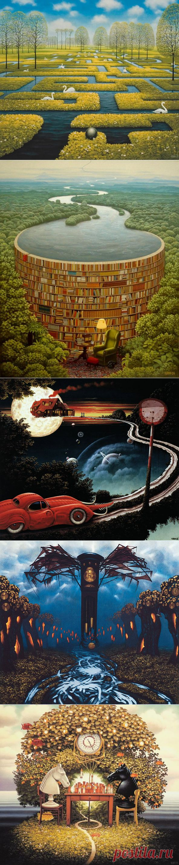 Фантазийные миры Яцека Йерки | Современное искусство