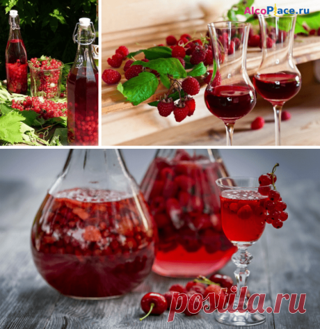 1 кг красной смородины, 1 л водки, 0,5 ст сахара и немного воды для самой ароматной в мире смородиновой наливки