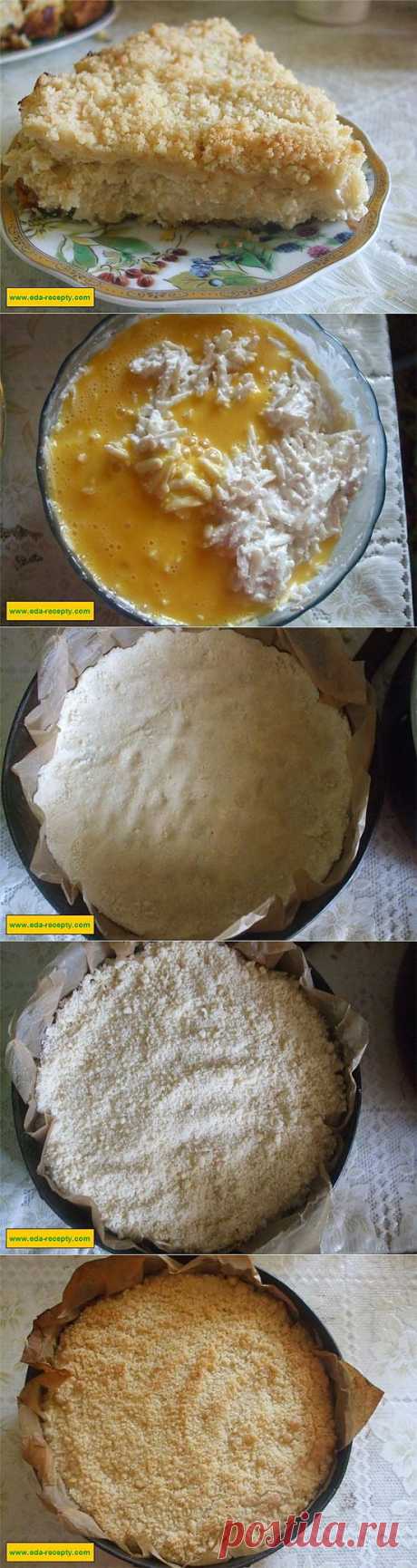 Творожно-яблочный пирог &quot;Моментальный&quot;.