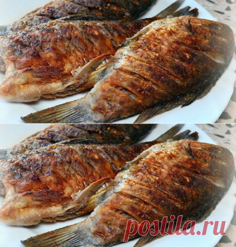 Вот как надо жарить любую рыбу! В меру соленая, не пригорает, а корочка хрустит...