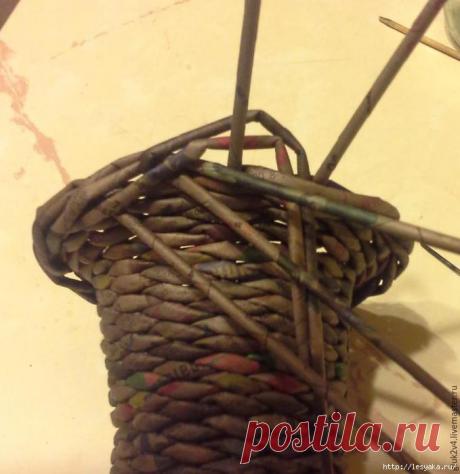 Колокольчик из газетных трубочек своими руками!