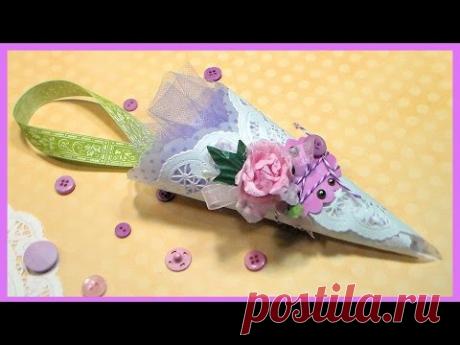 DIY Victorian Paper Cone for Easter, Weddings or Showers