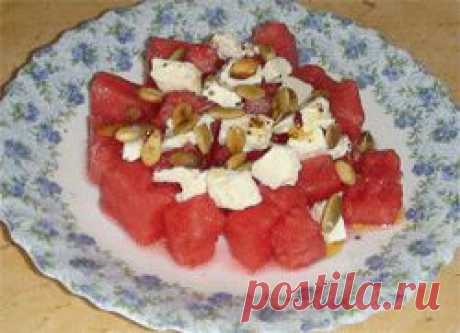 Живи вкусно, живи легко - Салат из арбуза и феты