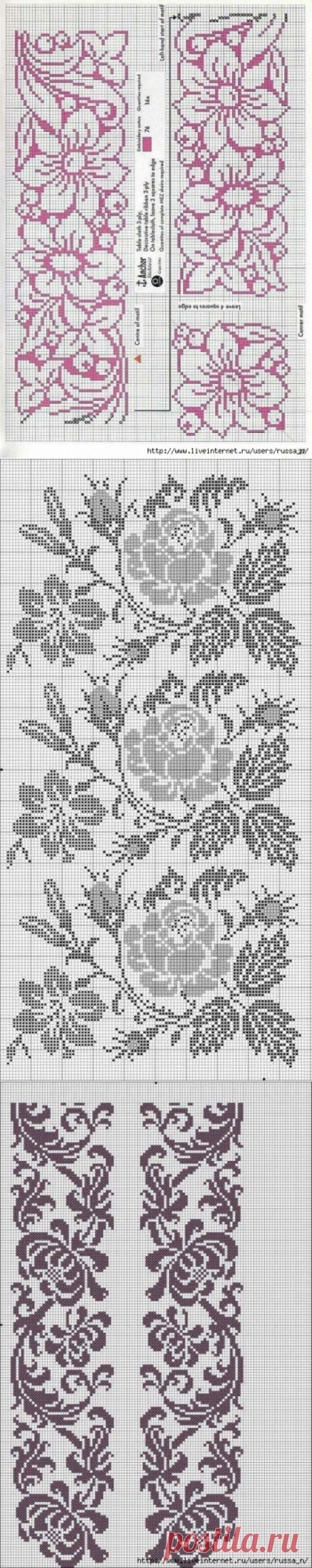 Филейные схемки — Сделай сам, идеи для творчества - DIY Ideas