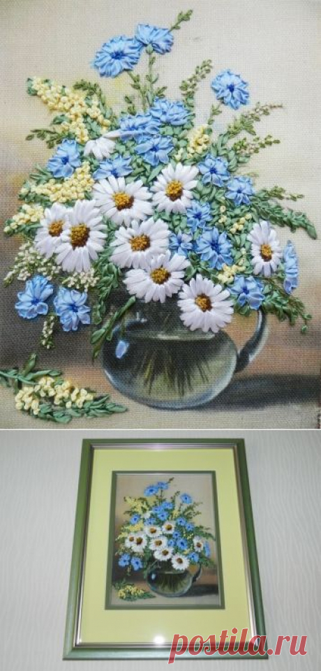Ромашки для Юляшки / Вышивка / Вышивка лентами