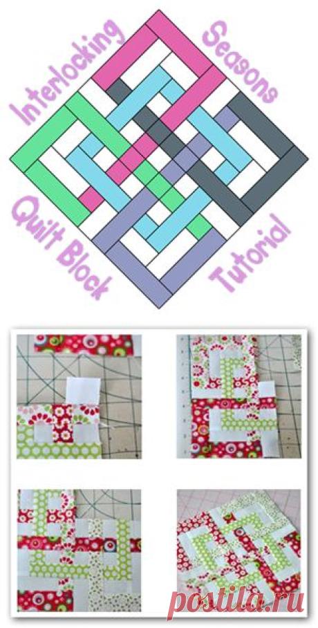 Quilt Block Tutorial: Interlocking Seasons « The Parfait Cafe