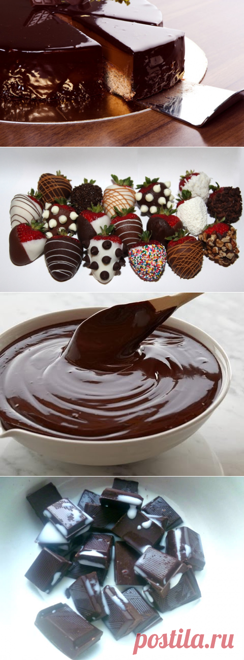 Как сделать глазурь из шоколада