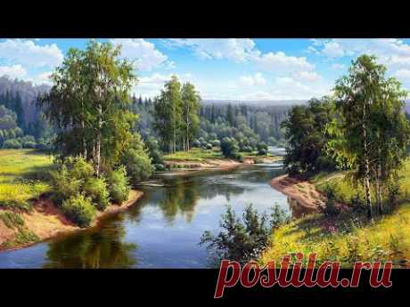 Великолепные летние пейзажи современного художника Игоря Прищепы.