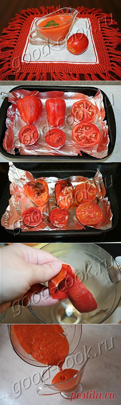 соус из печеных перцев и томатов, рецепт приготовления