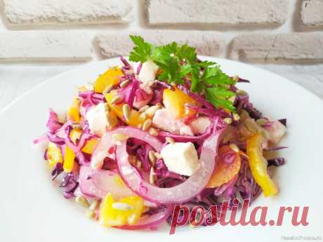 Новый салат из капусты, у этого салата нет конкурентов, очень вкусный! У этого салата просто нет конкурентов, вкусный, сочный, простой по составу, а еще и полезный. Рецепт этого салата нашла в одном из кулинарных журналов и сначала обратила внимание на его яркость, но когда приготовила осталась очень довольна вкусом. Готовить такой салат можно круглый год,...