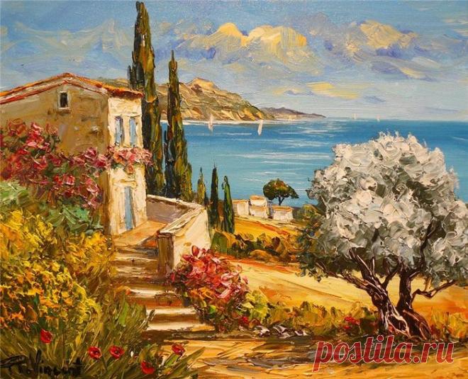 Лето знойное! Французский художник Rallo Vincent .