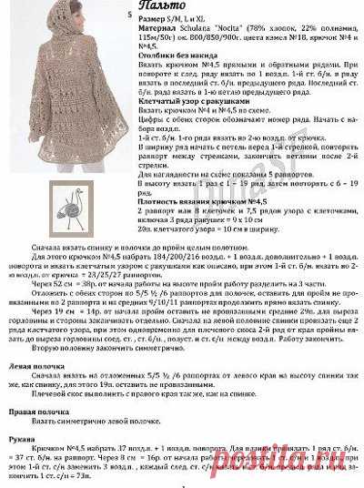 Женское пальто с капюшоном вязаное крючком.Women's hooded coat Crochet. | Вязание для всей семьи