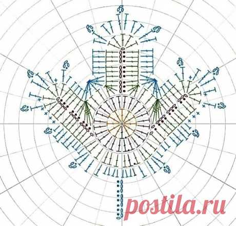 Листопад крючком, подборка схем
