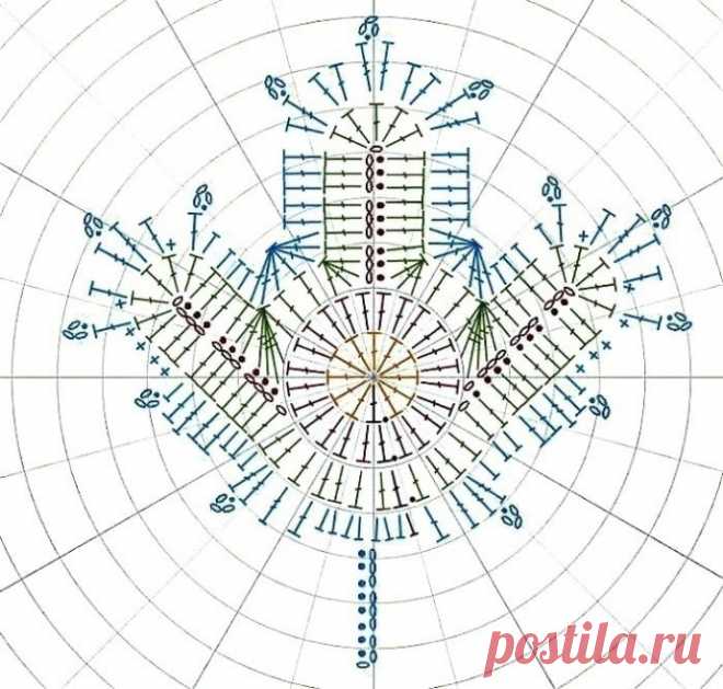 Листопад крючком, подборка схем