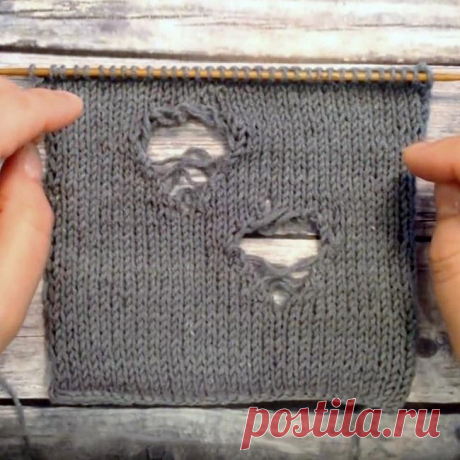 Узоры для вязания со спущенными петлями. Модная рванинка