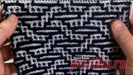 Мозаичное вязание. Mosaic knitting.