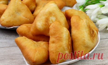 Пирожки из "Особенного" теста: поднимается за 1 час, при жарке не впитывают в себя масло, а еще получаются хрустящими, начинка "ням-ням". | Готовим с Калниной Натальей | Дзен