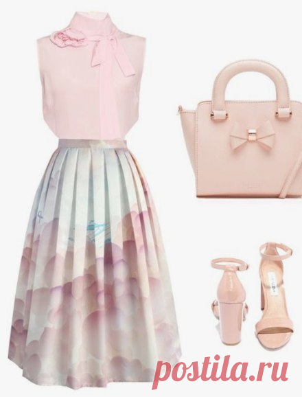 Look! Стильные сеты с юбкой миди! — Модно / Nemodno
