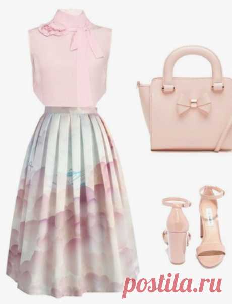 Look! Стильные сеты с юбкой миди! — Модно / Nemodno