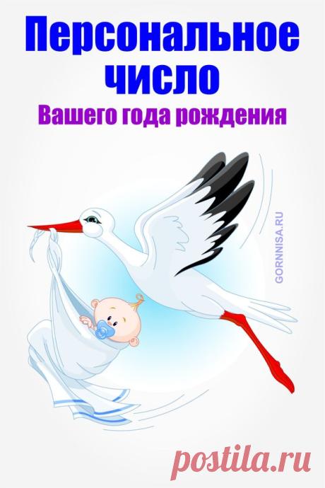 Персональное число Вашего года рождения — ГОРНИЦА