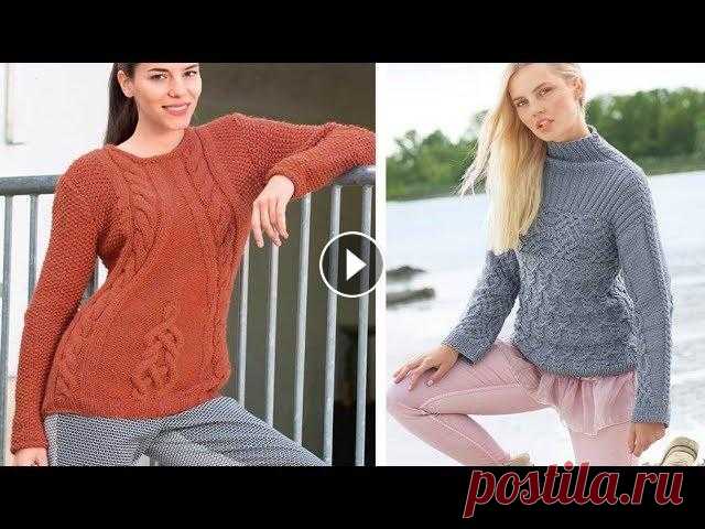 Новые Пуловеры Спицами - 2019 / New Pullovers with Knitting Needles Новые Пуловеры Спицами. New Pullovers with Knitting Needles....