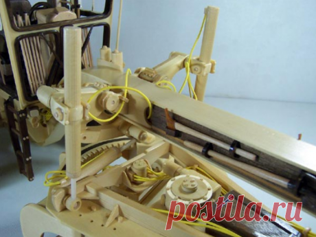 Модель грейдера из дерева | | Для тех, кто любит работать с деревом
