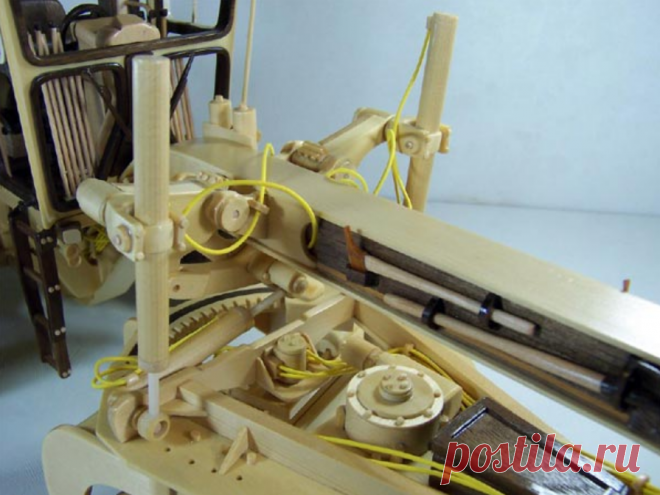 Модель грейдера из дерева | | Для тех, кто любит работать с деревом