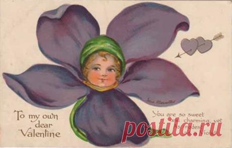 (9) Gallery.ru / Фото #50 - Цветочные фантазии в старинных открытках - lenadep