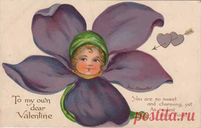 (9) Gallery.ru / Фото #50 - Цветочные фантазии в старинных открытках - lenadep