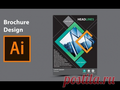 Modern brochure design in adobe illustrator