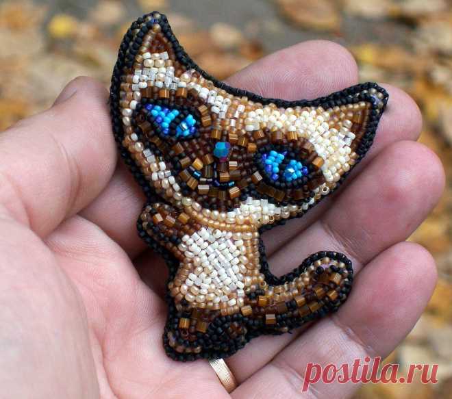 Коллекция "Коты-раскраски". "Сиамыш" | biser.info - всё о бисере и бисерном творчестве