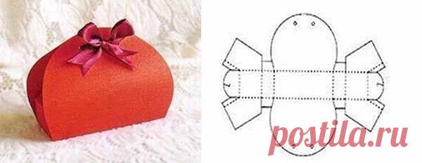 Шаблоны подарочных коробочек