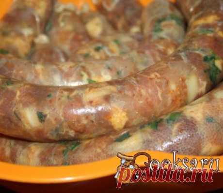 Домашние свино-говяжьи купаты-карри фото рецепт приготовления