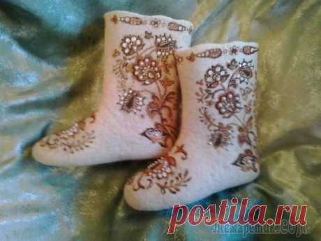 Валенки расписные
