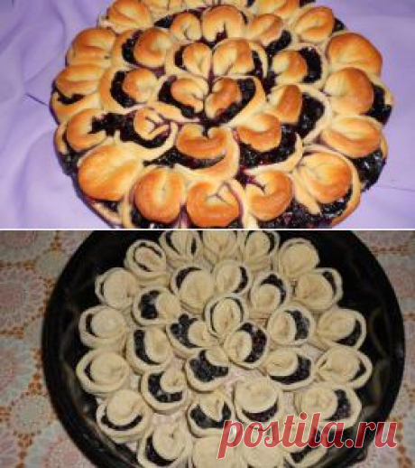 Постный черничный пирог. Пошаговый рецепт с фото на Gastronom.ru