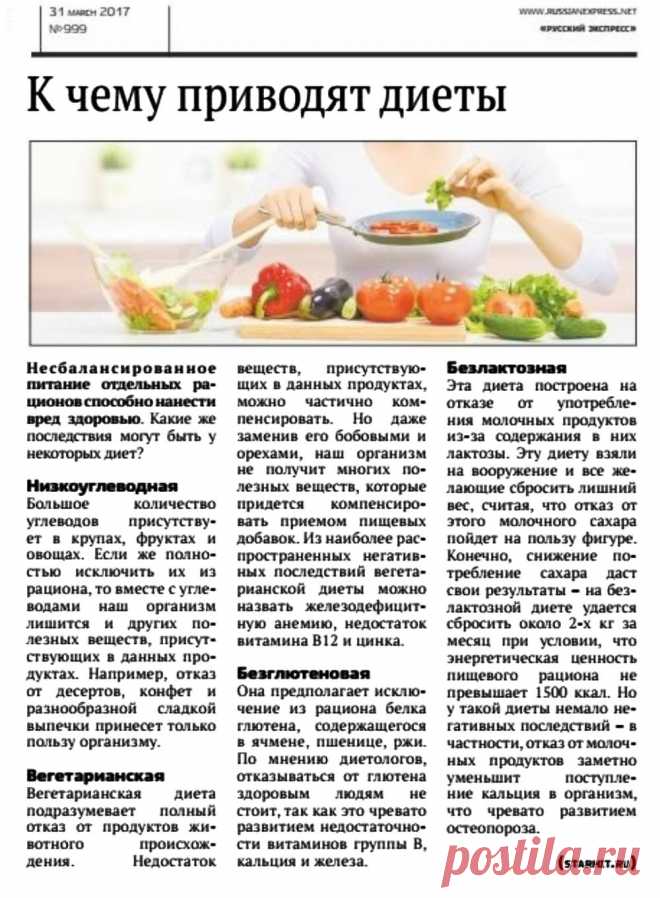 К чему приводят диеты