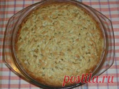 Пирог с творогом и яблоками - домашний рецепт от Простоквашино