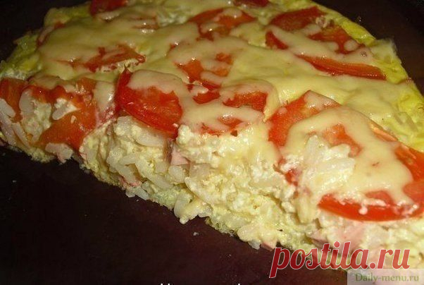 Запеканка рис+ветчина -  Daily-menu.ru