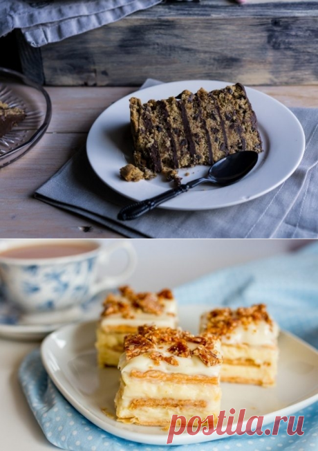 5 самых вкусных тортов из печенья.