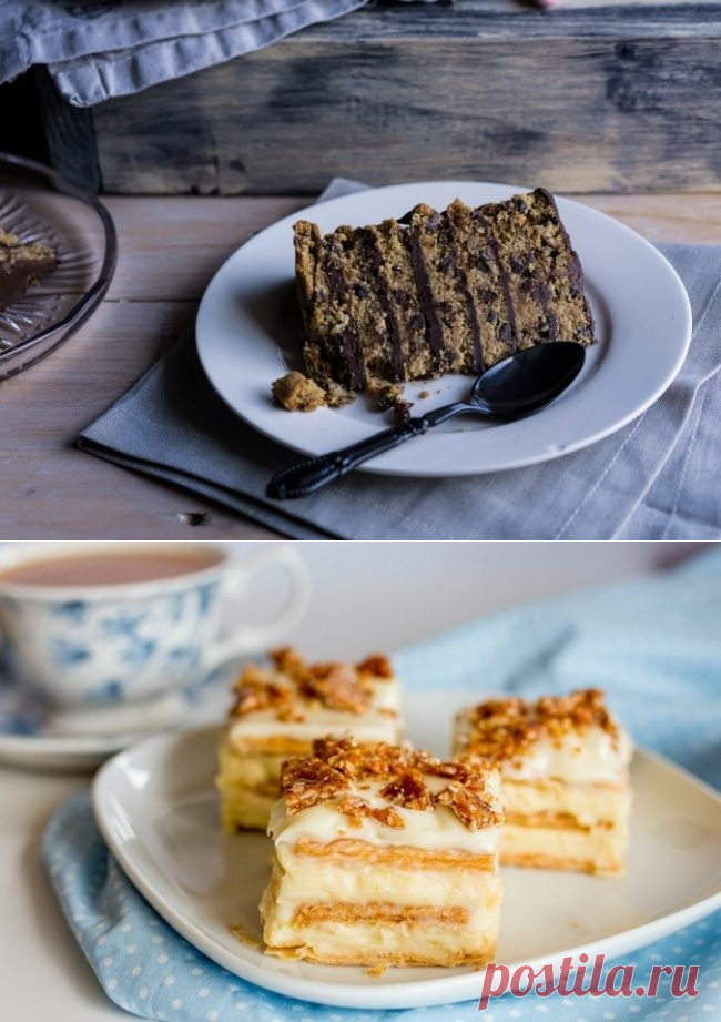 5 самых вкусных тортов из печенья.
