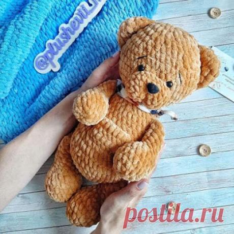 1000 схем амигуруми на русском: Большой плюшевый мишка