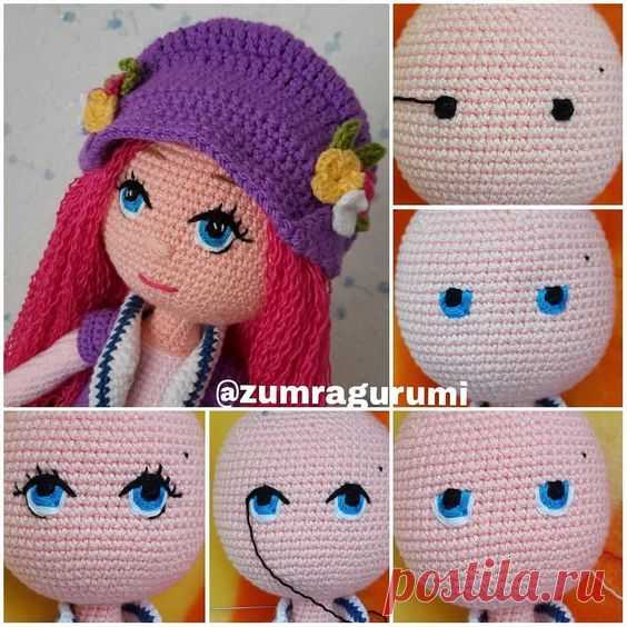 #игрушечное_дело@mgknit #копилка_МК@mgknit 

ВЫШИВАЕМ ГЛАЗКИ